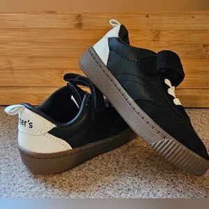 Black and White Velcro Sneakers